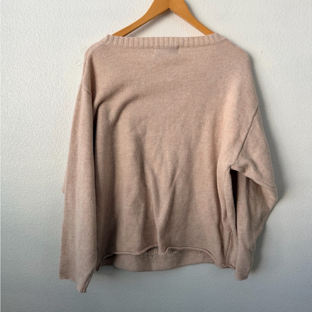 Wildfox Couture  Suck It Up Vineyard Oversized Sweater  Sz Medium Pink - Picture 4 of 8